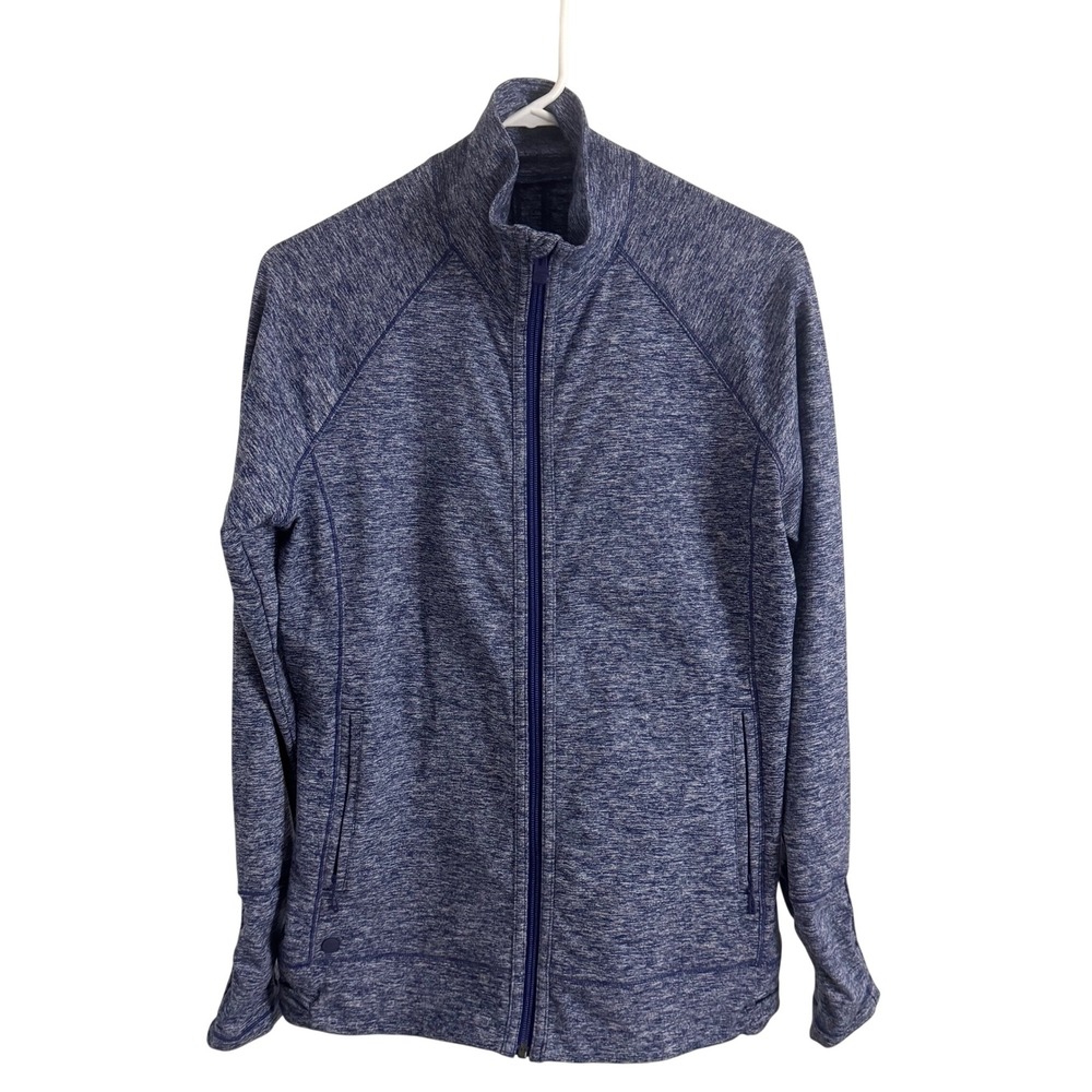 Outdoor Research Melody Full Zip Jacket Womens Large Blue Heather Space Dye Mock